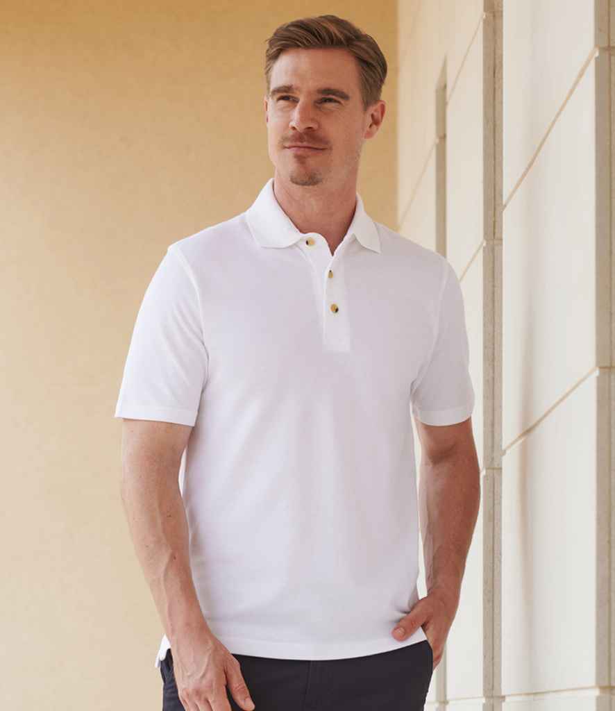 Henbury Classic Heavy Cotton Pique Polo Shirt PenCarrie